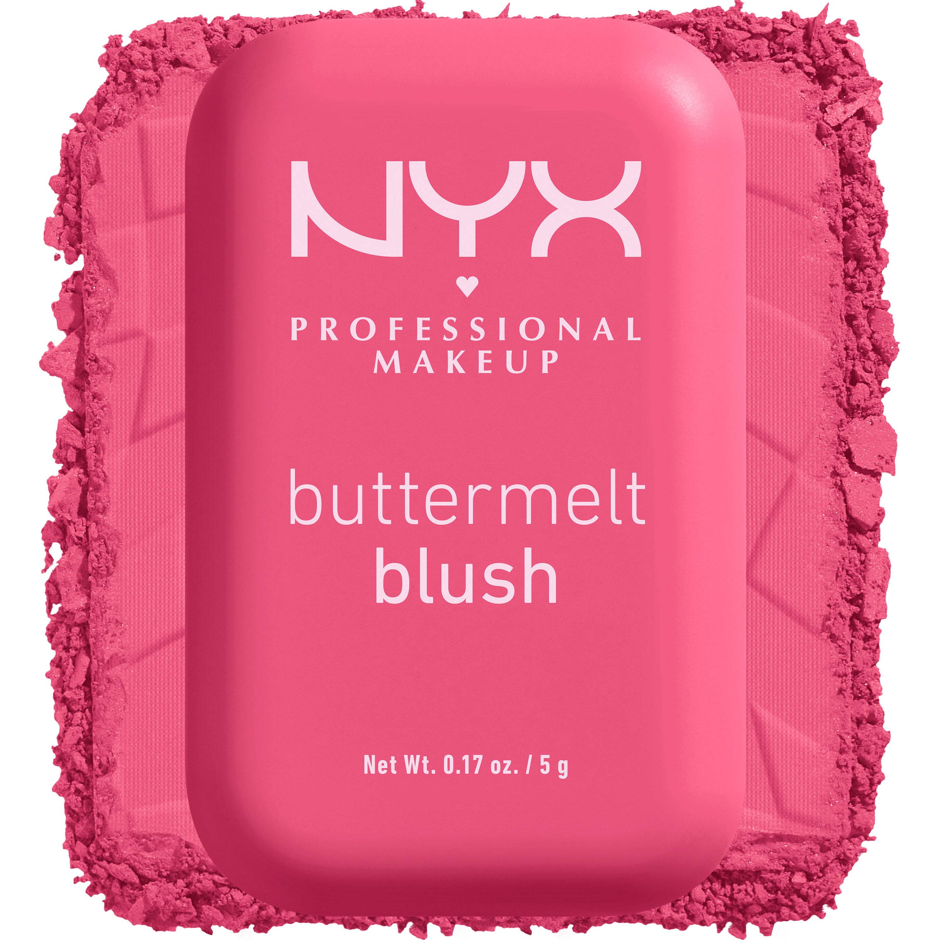 NYX Professional Makeup Nyx Professional Makeup Buttermelt Blush Ρουζ με Έντονο Χρώμα & Λαμπερό Τελείωμα, Shimmering Rose 5g - Getting Butta