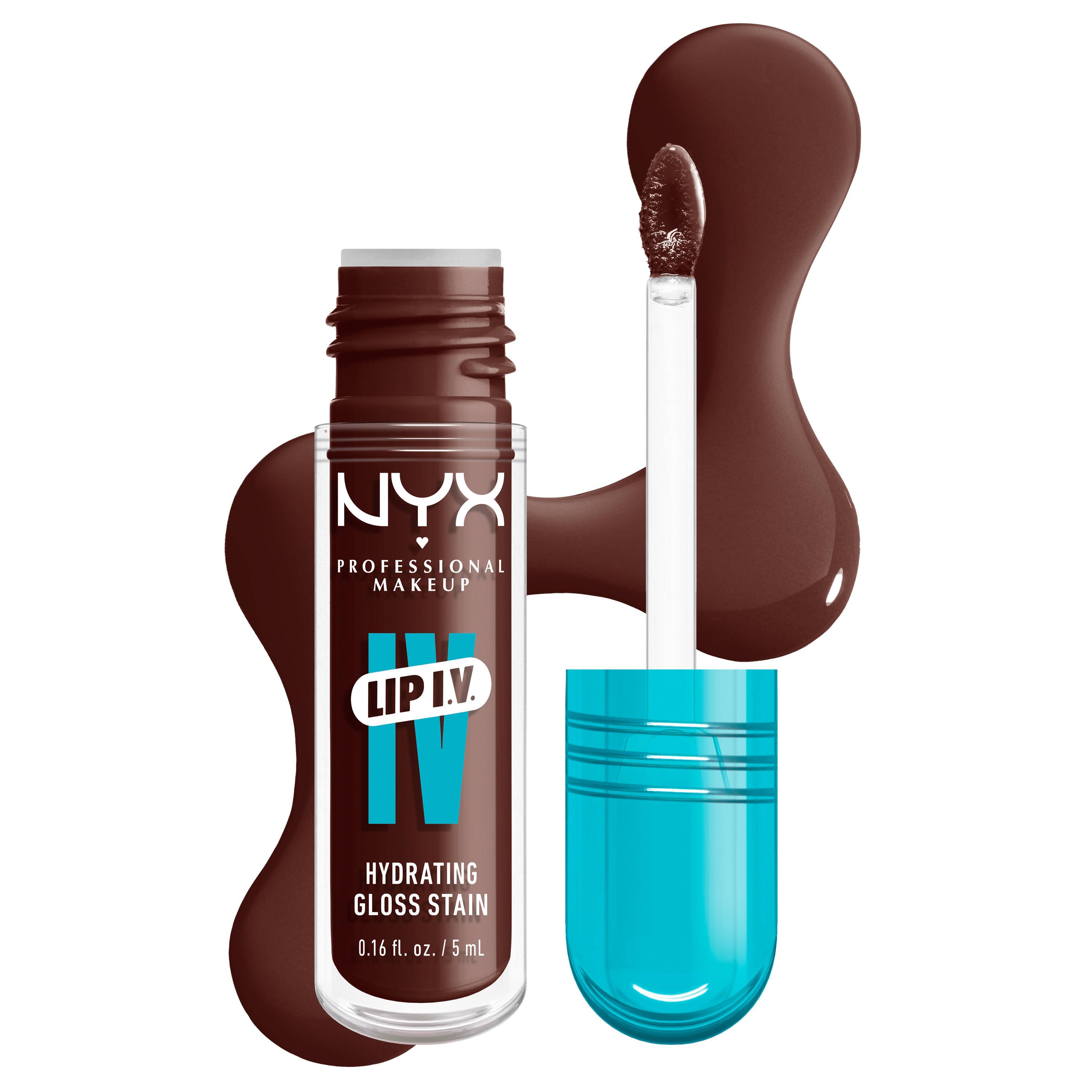 Nyx Professional Makeup Lip IV Hydrating Gloss Serum Ενυδατικό Lip Gloss για Υγρή Λάμψη & Έντονο Χρώμα 5ml - 05 Mocha Me Wet