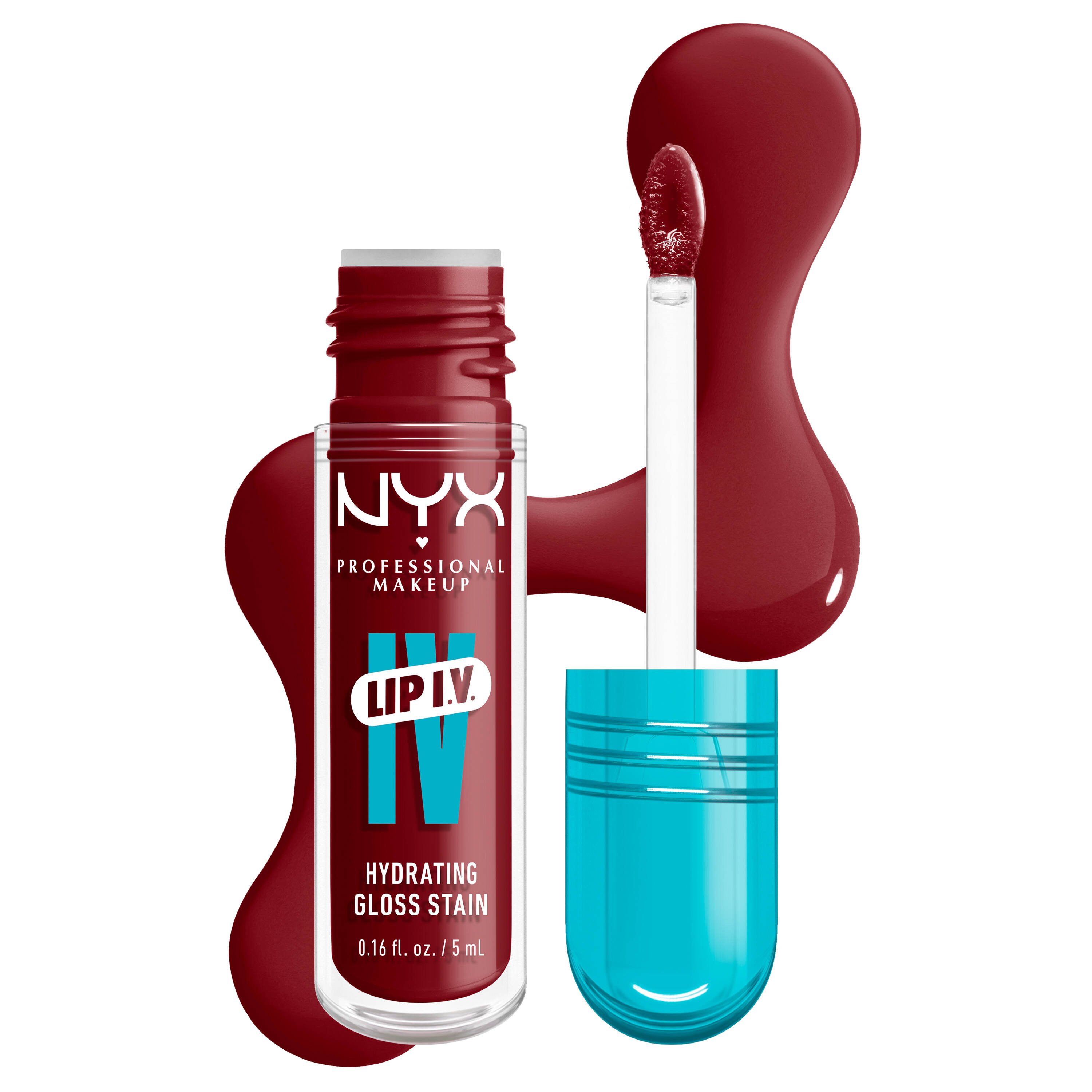 Nyx Professional Makeup Lip IV Hydrating Gloss Serum Ενυδατικό Lip Gloss για Υγρή Λάμψη & Έντονο Χρώμα 5ml - 13 Cranberry Splash