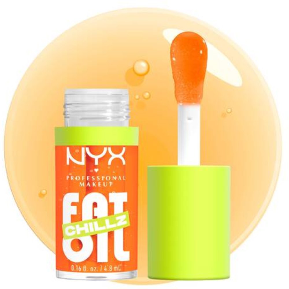 Nyx Professional Makeup Fat Oil Chillz Έλαιο Χειλιών για Εξαιρετικά Λαμπερό Αποτελέσμα & Προστασία 4.8ml - 15 Citrus Chiller