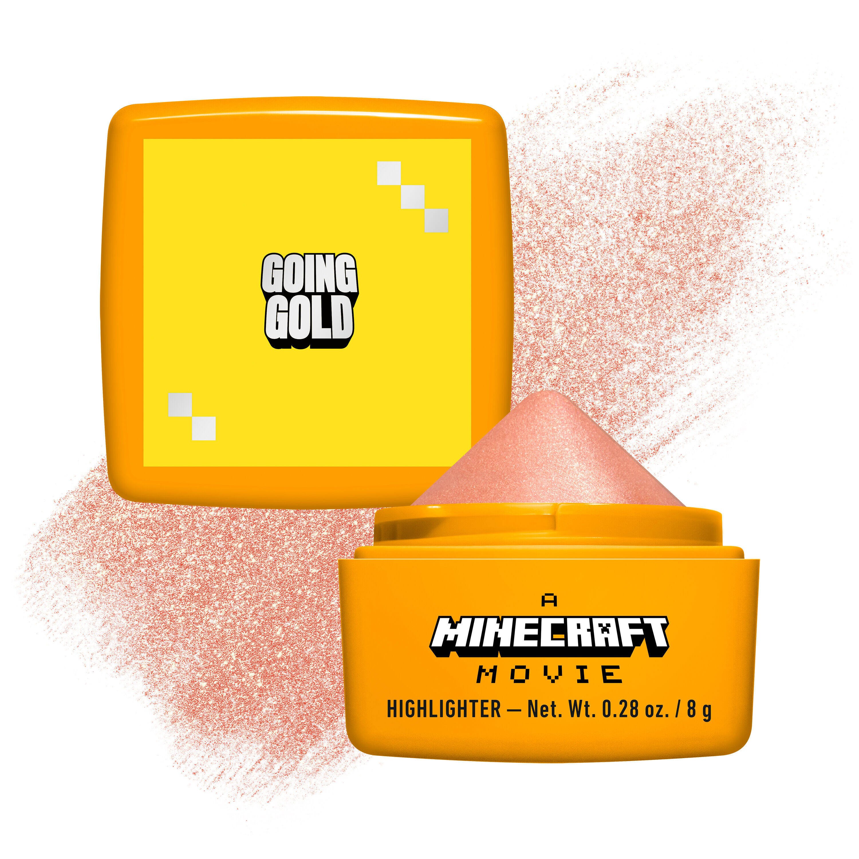 NYX Professional Makeup Nyx Professional Makeup Minecraft Movie Highlighter Balm Highlighter με Κρεμώδη Σύνθεση & Χρώμα Προσαρμόσιμης Έντασης Εμπνευσμένο από την Ταινία Minecraft 8g - Going Gold
