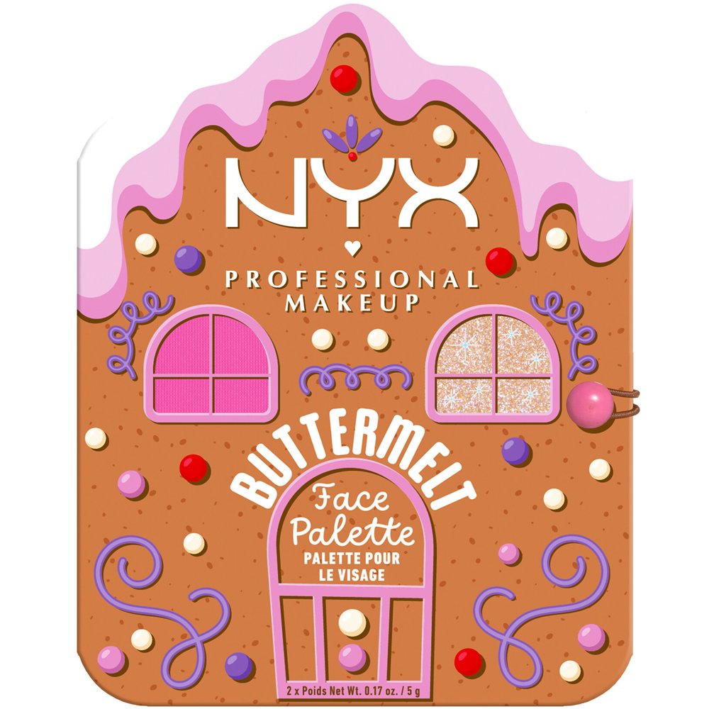 Nyx Professional Makeup Buttermelt Face Palete Παλέτα Ρουζ με 2 Αποχρώσεις για Ρόδινο Χρώμα & Φωτεινή Χρυσαφένια Λάμψη που Διαρκεί έως & 12 Ώρες 2 x 5g - Light/Medium