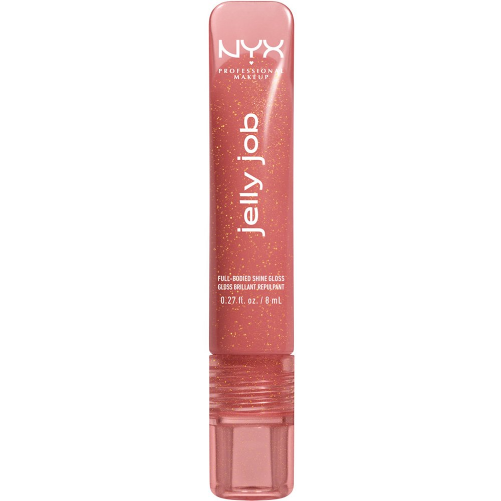 Nyx Professional Makeup Jelly Job Full Bodied Shine Lip Gloss Σέρουμ για Αστραφτερά, Λεία, Ζουμερά & Ενυδατωμένα Χείλη με Glitter & Σύμπλεγμα Πεπτιδίων, 7,5ml - 05 Honey It's Jelly
