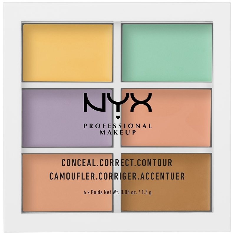 NYX Professional Makeup NYX Professional Makeup Color Correcting Palette Παλέτα Διόρθωσης Χρώματος με 6 Αποχρώσεις 1 Τεμάχιο