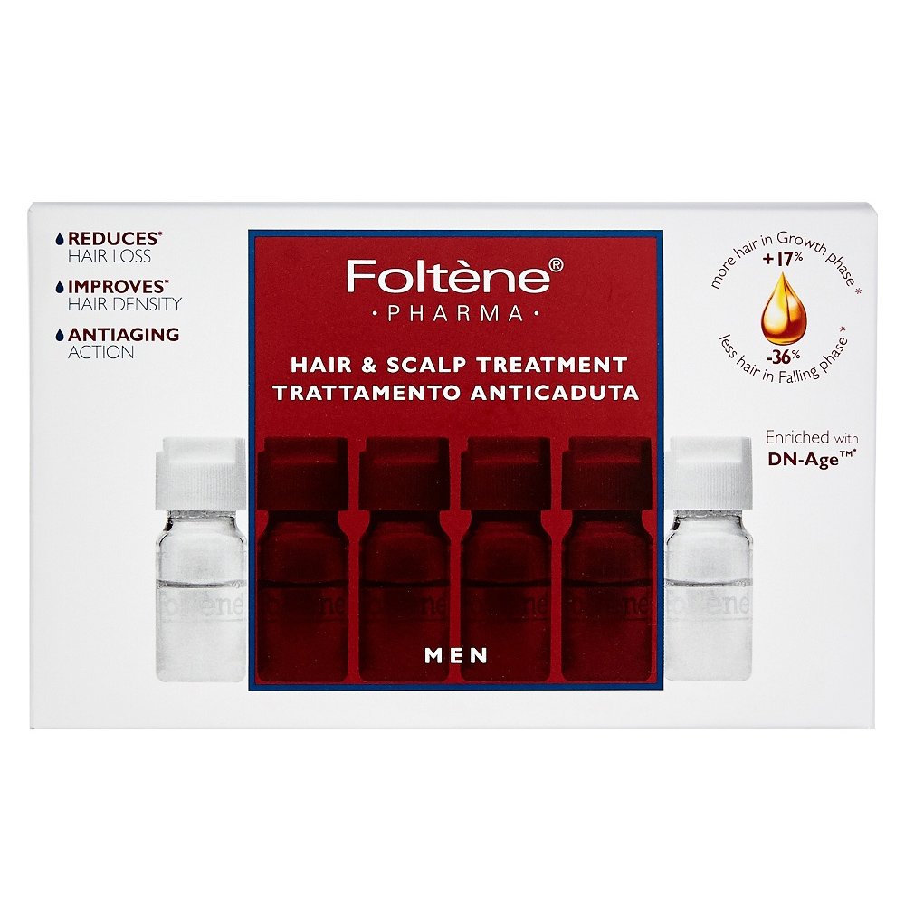 Foltene Pharma Hair & Scalp Treatment Αγωγή με Αμπούλες Κατά της Ανδρικής Τριχόπτωσης 12Vials x 6ml