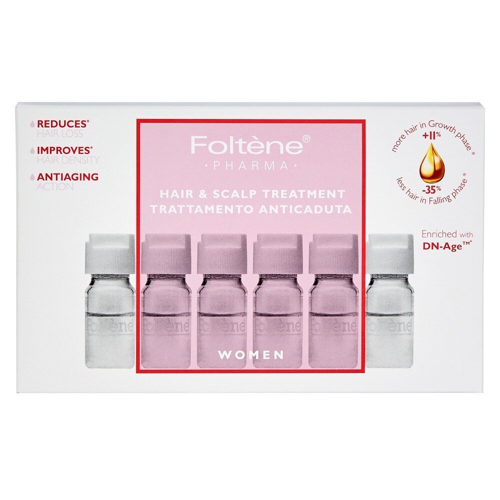 Foltene Pharma Women Hair & Scalp Treatment Αγωγή με Αμπούλες Κατά της Γυναικείας Τριχόπτωσης 12Vials x 6ml