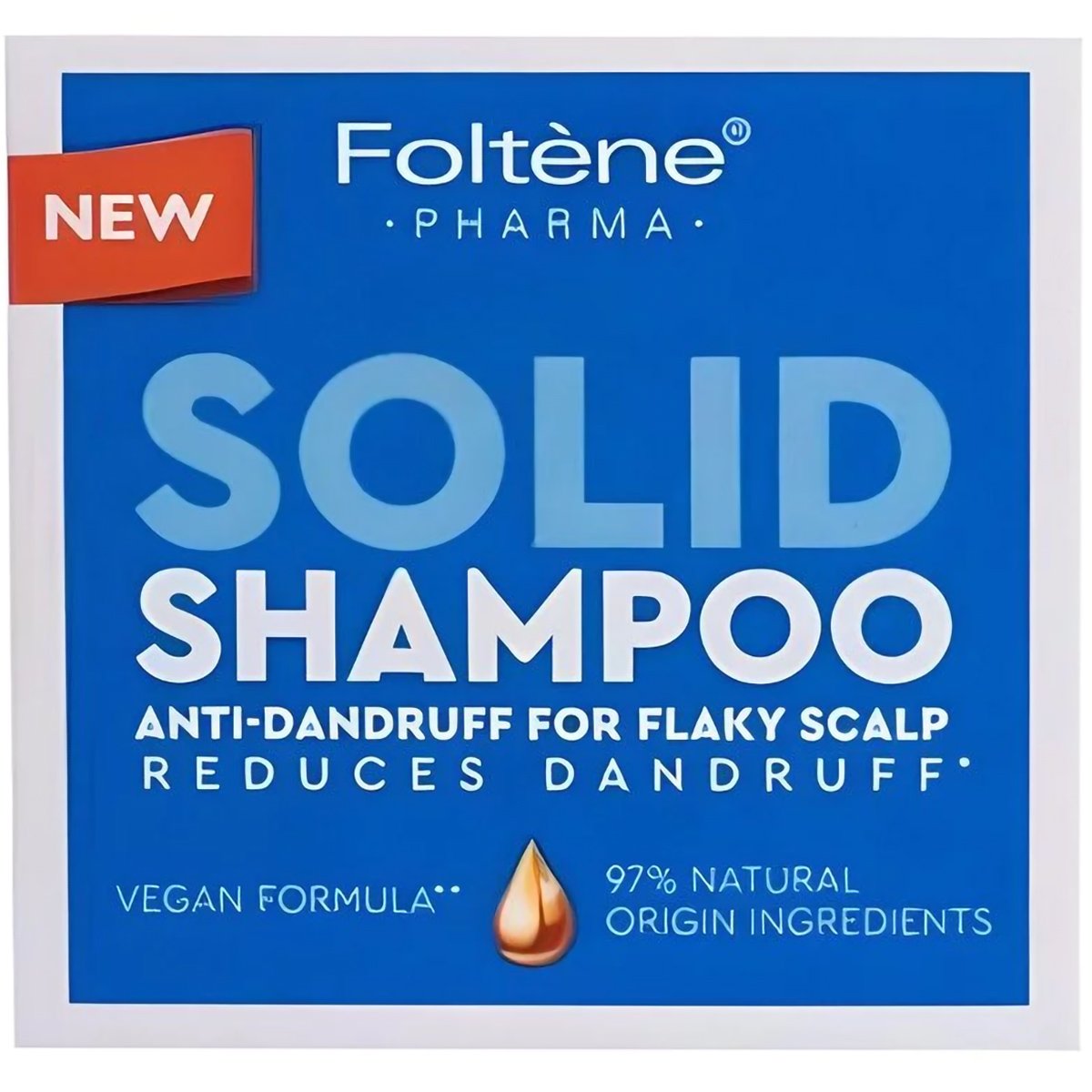 Foltene Pharma Anti-Dandruff Solid Shampoo for Flaky Scalp Μπάρα Καθαρισμού Μαλλιών Κατά της Λιπαρής Πιτυρίδας 75g