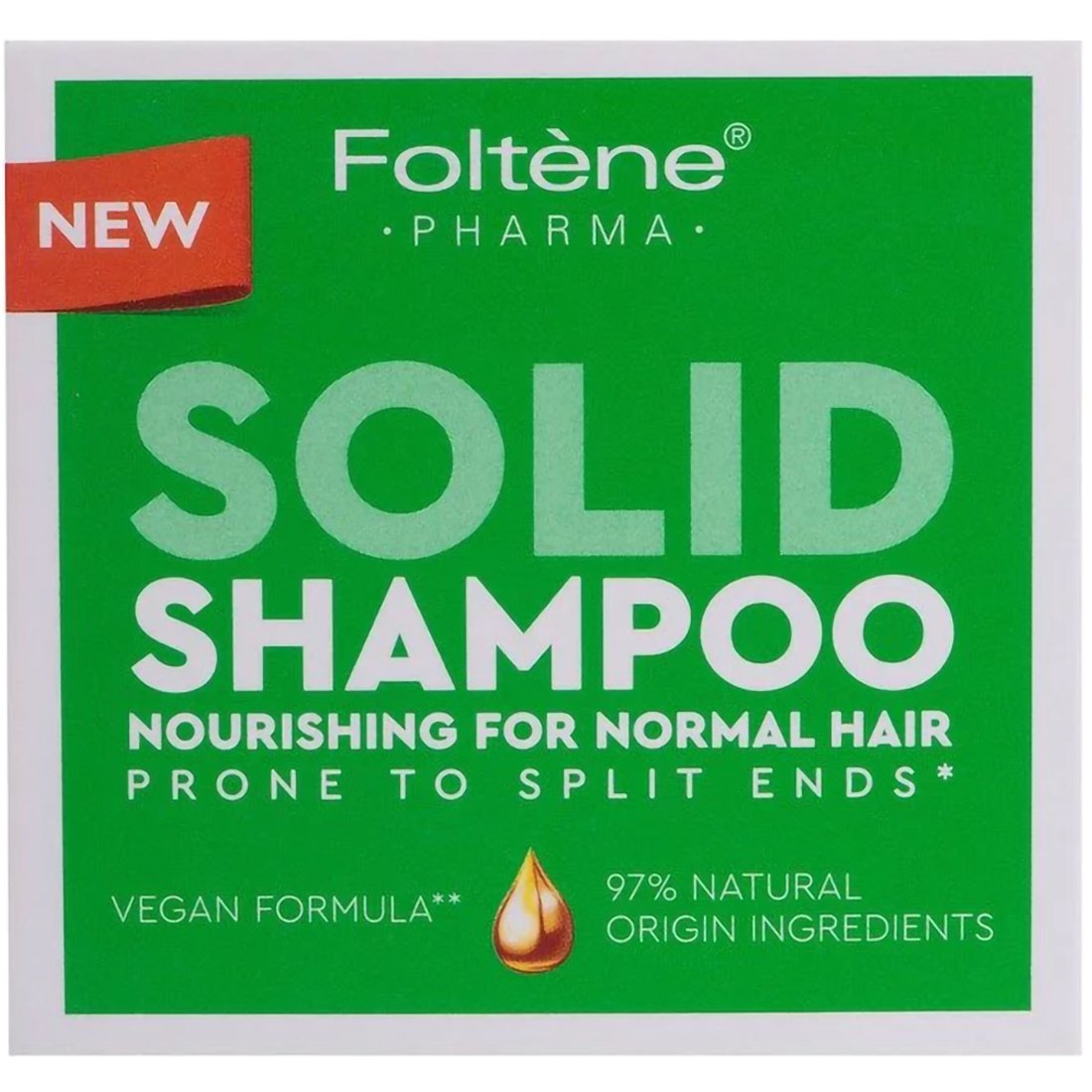 Foltene Pharma Solid Shampoo Nourishing for Normal Hair Μπάρα Καθαρισμού Ενυδάτωσης & Θρέψης για Κανονικά Μαλλιά 75g 51785