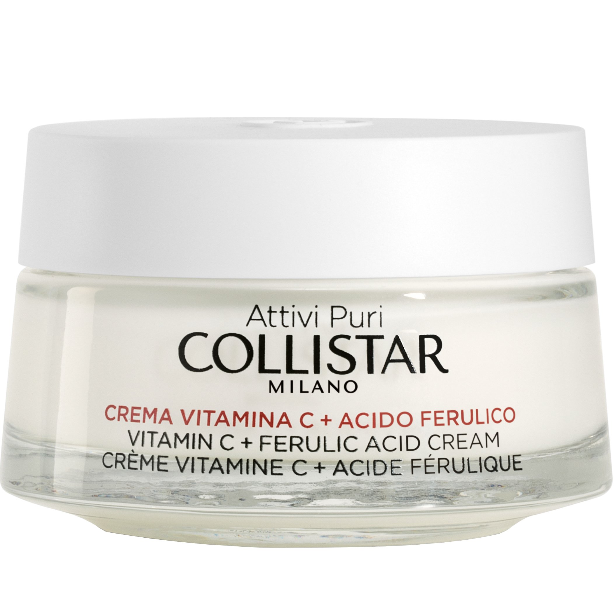 Collistar Attivi Puri Vitamin C & Ferulic Acid Cream Κρέμα με Βιταμίνη C & Φερουλικό Οξύ για Λάμψη & Αντιοξειδωτική Δράση 50ml