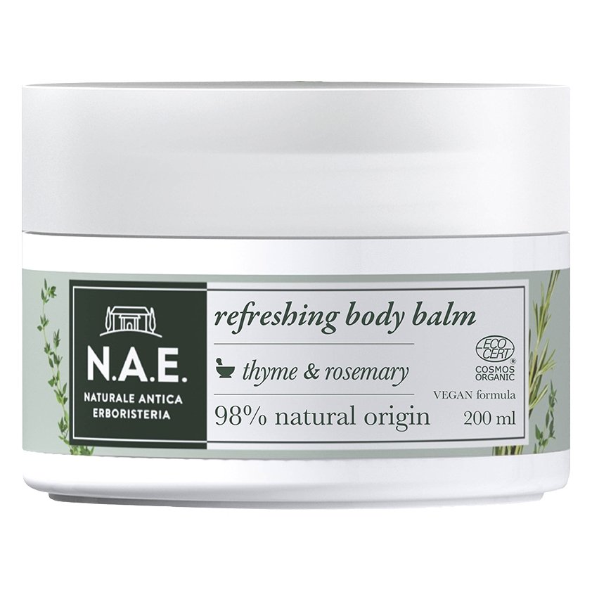 N.A.E. Freschezza Refreshing Body Balm Τονωτικό Βάλσαμο Σώματος Θυμάρι Δεντρολίβανο 200ml