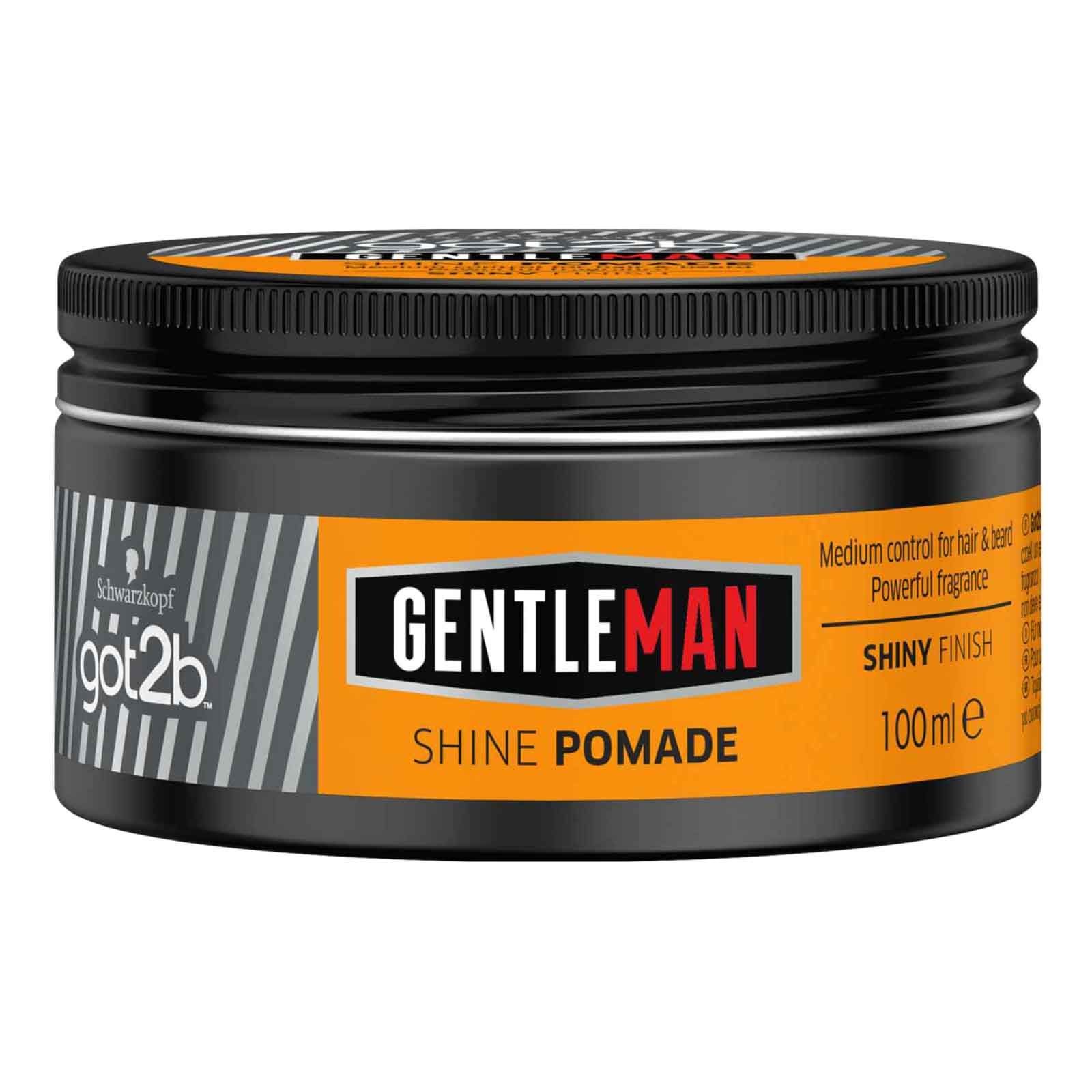 Schwarzkopf Got2b Gentleman Shine Pomade Shiny Finish για Styling στα Μαλλιά & τα Μούσια, Μεσαίο Κράτημα 100ml