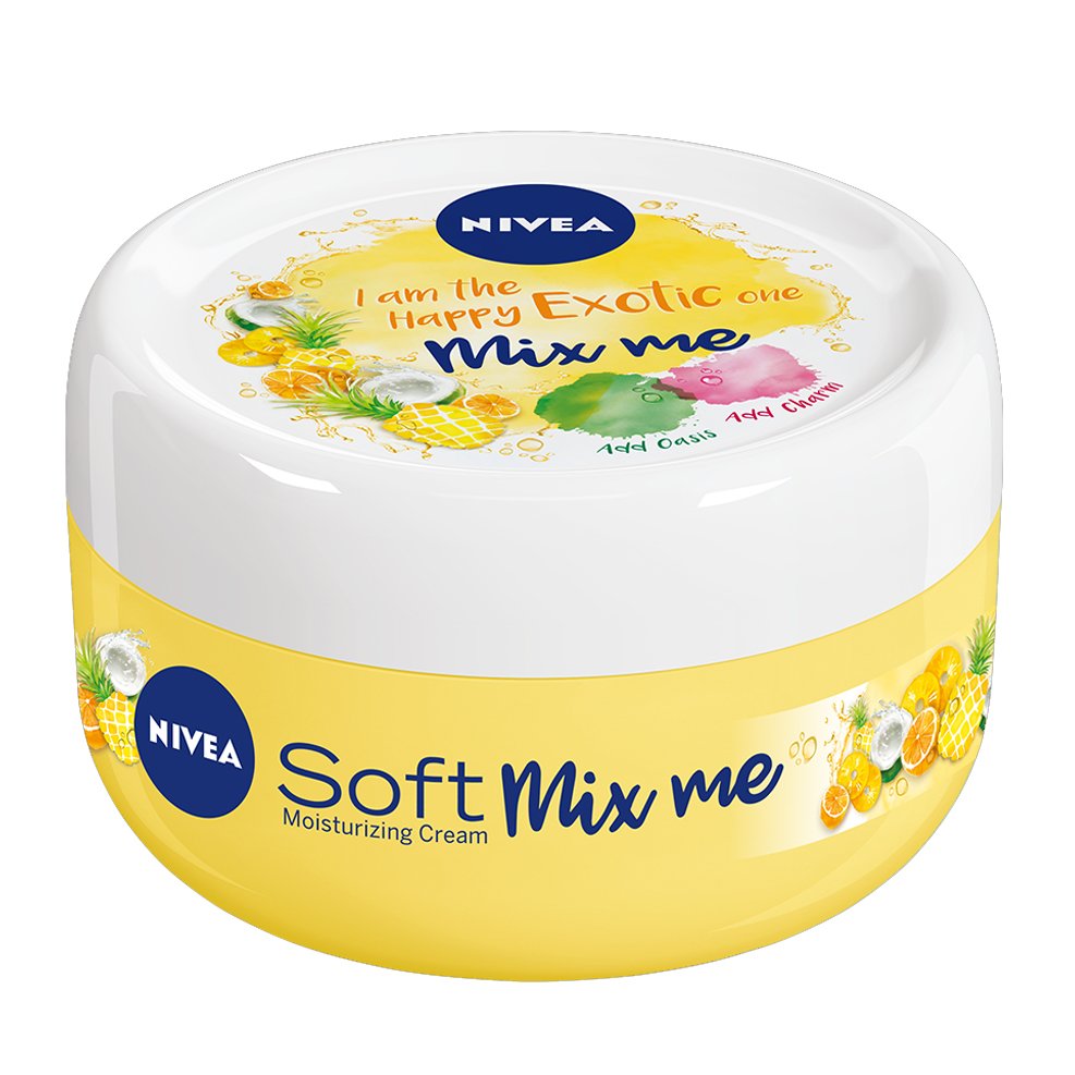 Nivea Soft Limited Edition Yellow Αυθεντική Ενυδάτωση & Απαλότητα για Κάθε Τύπο Επιδερμίδας με Άρωμα Τροπικών Φρούτων 50ml