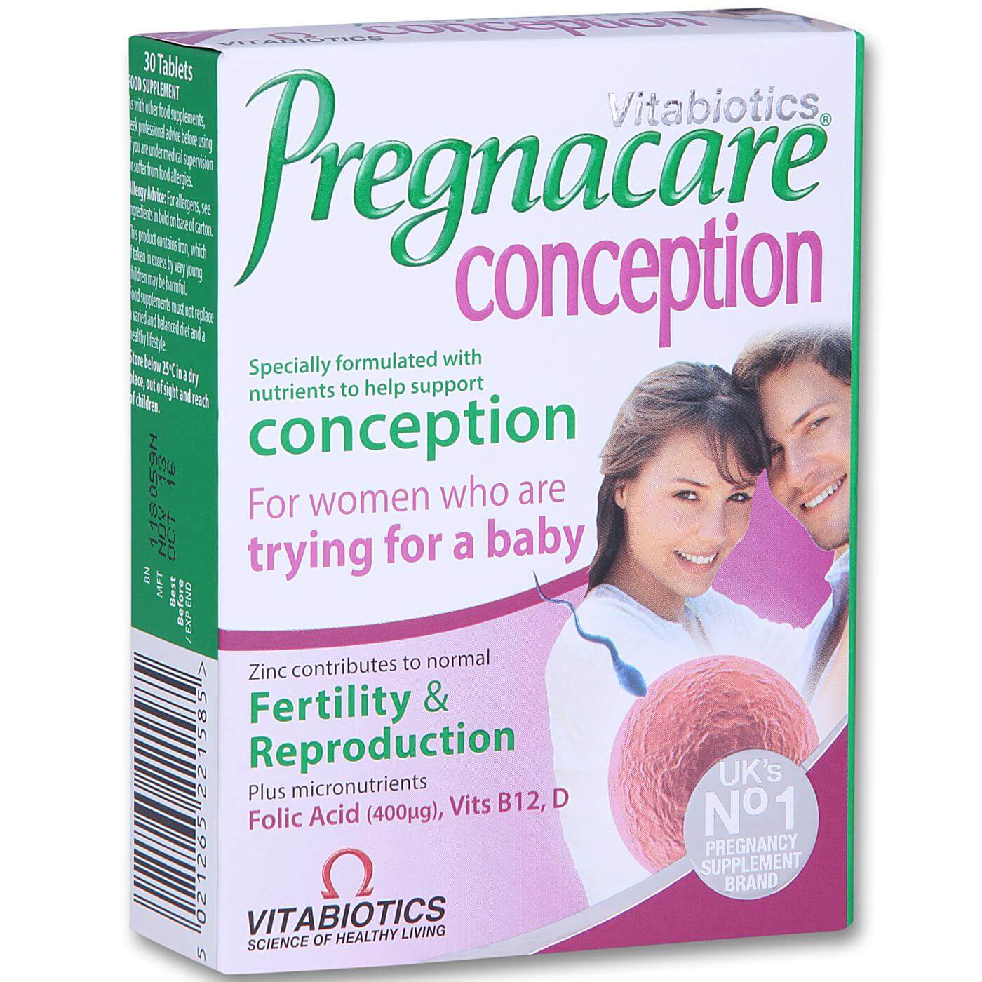 Vitabiotics Pregnacare Conception Συμβάλλει Στην Αναπαραγωγική Υγεία της Γυναίκας 30tabs