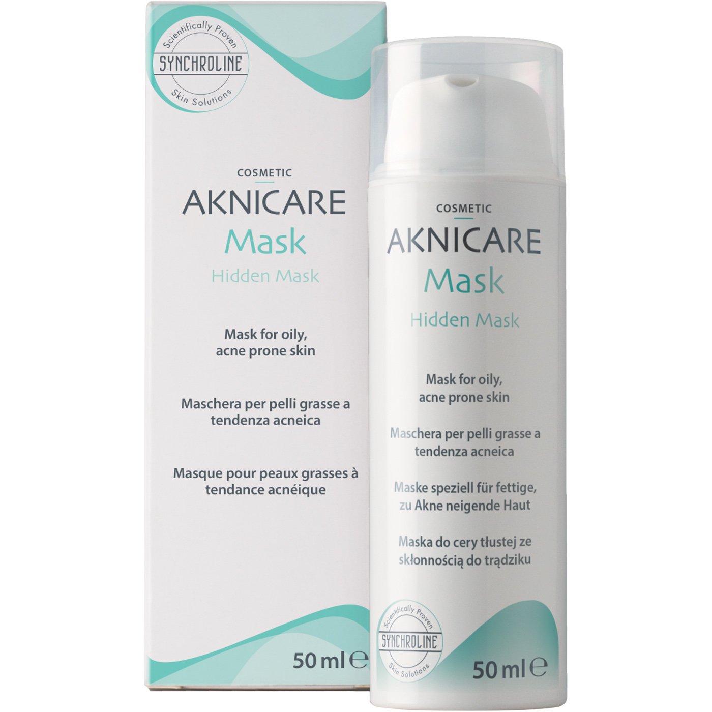 Synchroline Synchroline Aknicare Hidden Mask Μάσκα Προσώπου για Λιπαρό Δέρμα με Τάση Ακμής με Αντλία 50ml