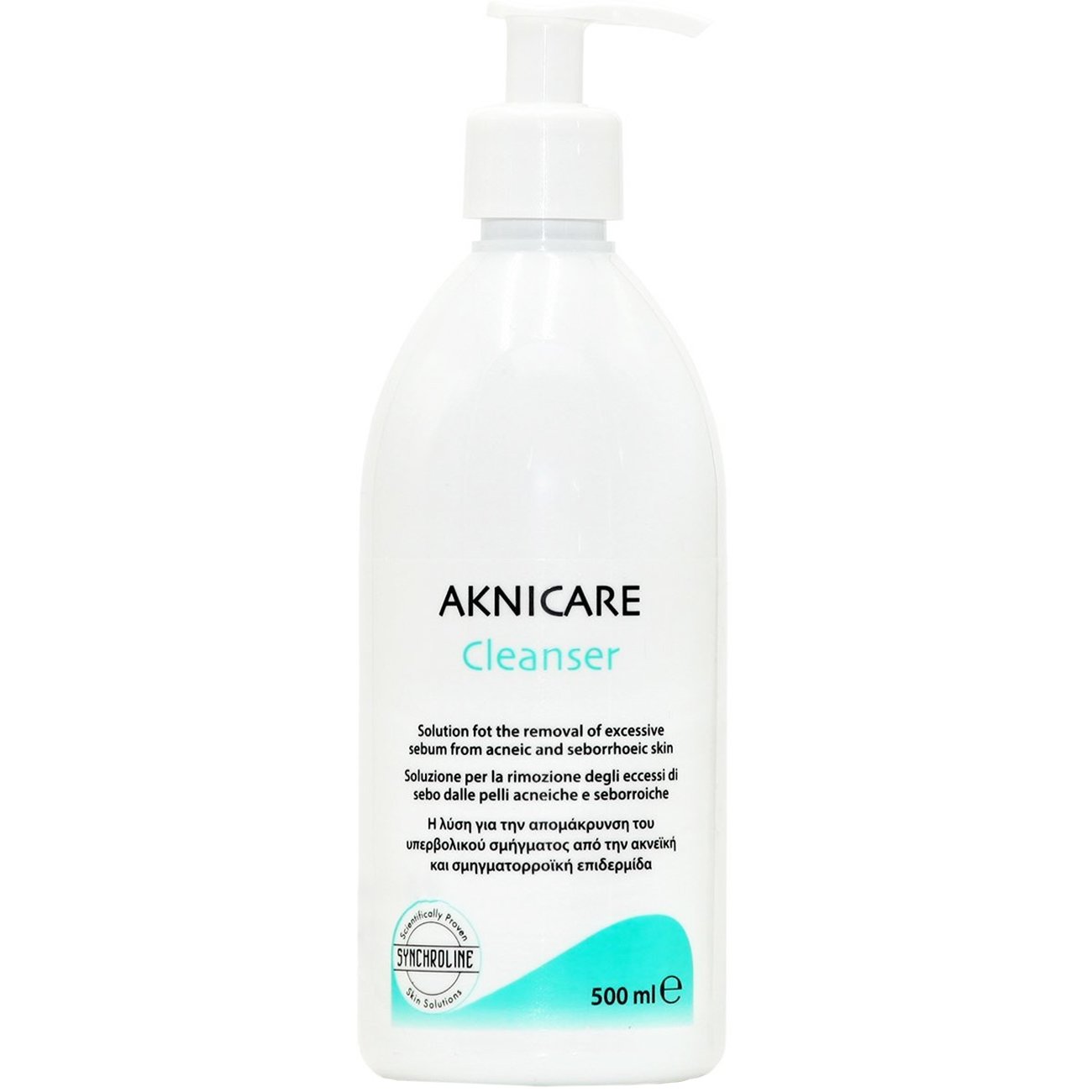 Synchroline Synchroline Aknicare Cleanser Υγρό Αφρίζον Καθαριστικό Προσώπου για Λιπαρό Δέρμα με Τάση Ακμής 500ml
