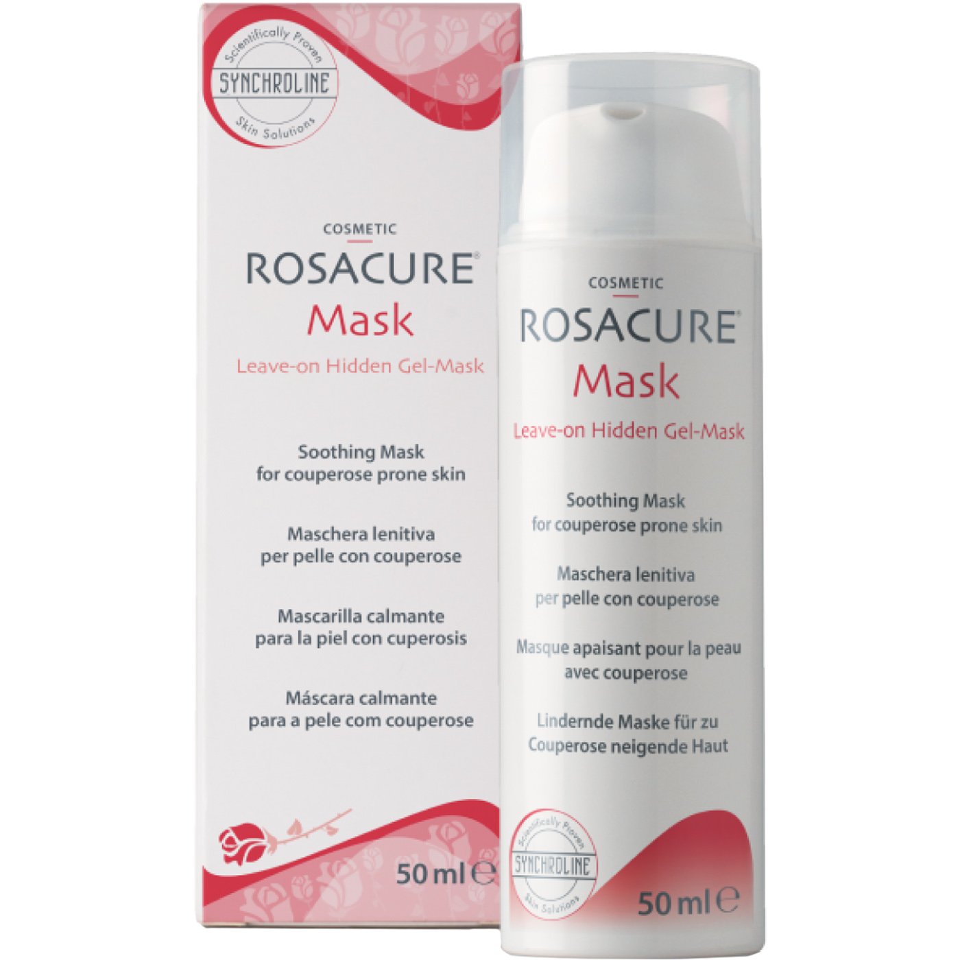 Synchroline Synchroline Rosacure Soothing Mask Καταπραϋντική Κρέμα Προσώπου που δε Χρειάζεται να Αφαιρεθεί με Αντλία 50ml