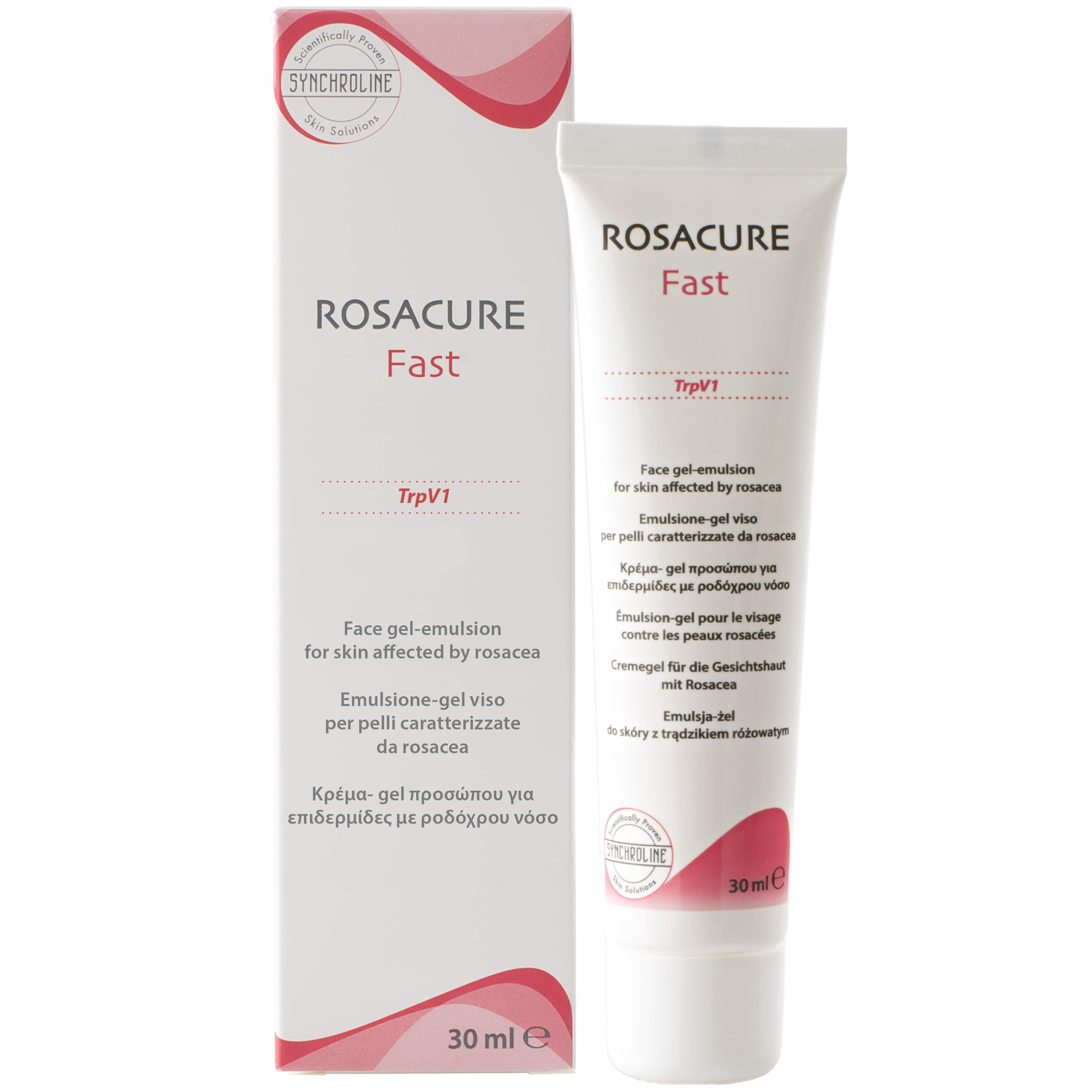Synchroline Rosacure Fast Face Cream – Gel, Κρέμα – Gel Προσώπου για την Αντιμετώπιση του Ερυθήματος 30ml