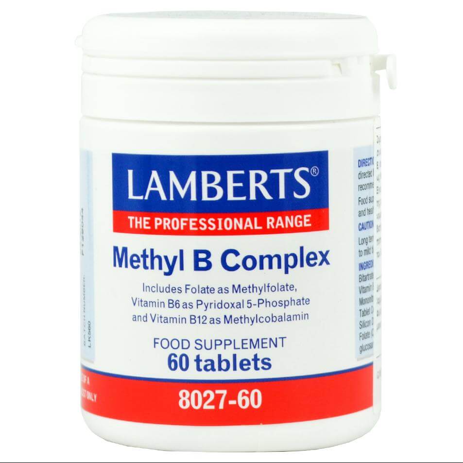 Lamberts Methyl B Complex Συμπλήρωμα Διατροφής Βιταμινών του Συμπλέγματος Β 60tabs
