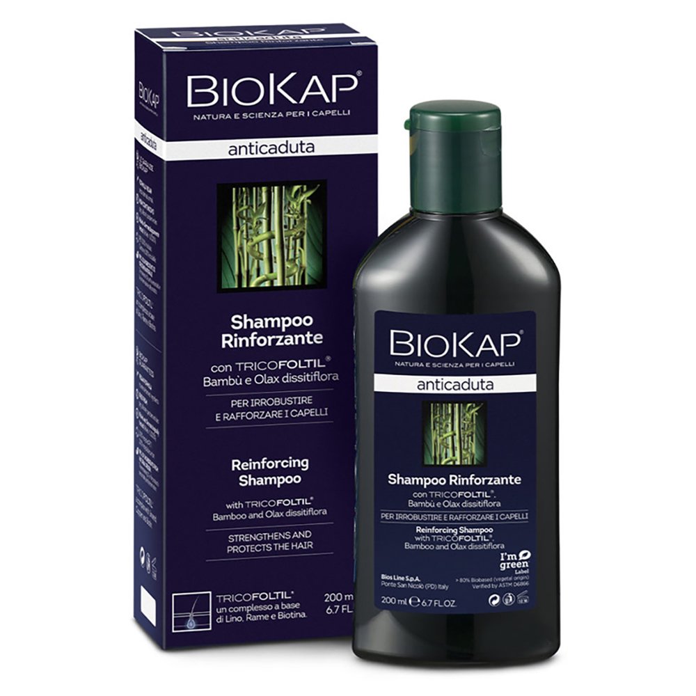 Biokap Shampoo Anticaduta Σαμπουάν για τη Δραστική Καταπολέμηση της Τριχόπτωσης 200ml