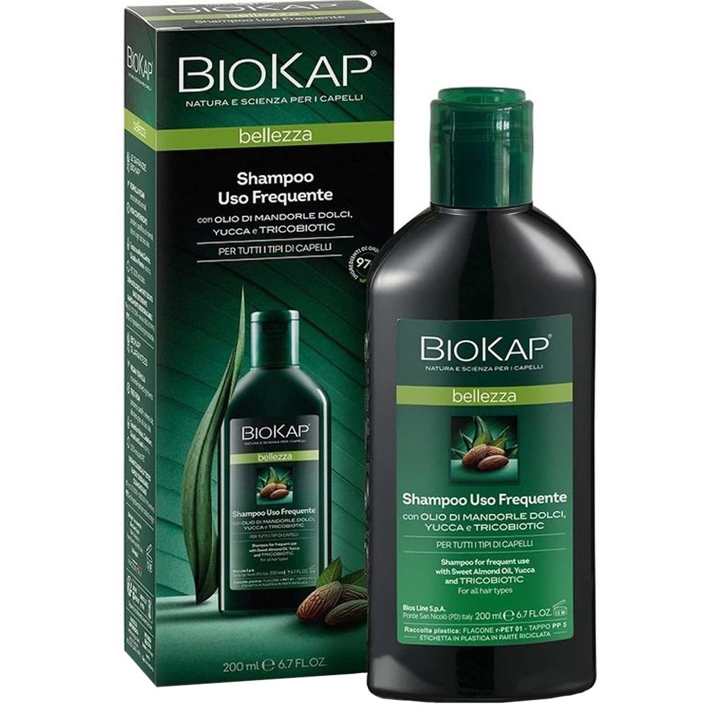 Biokap Shampoo for Frequent Use Σαμπουάν Καθημερινής Χρήσης για την Αντιμετώπιση της Τριχόπτωσης, για Ξηρά & Ταλαιπωρημένα Μαλλιά 200ml