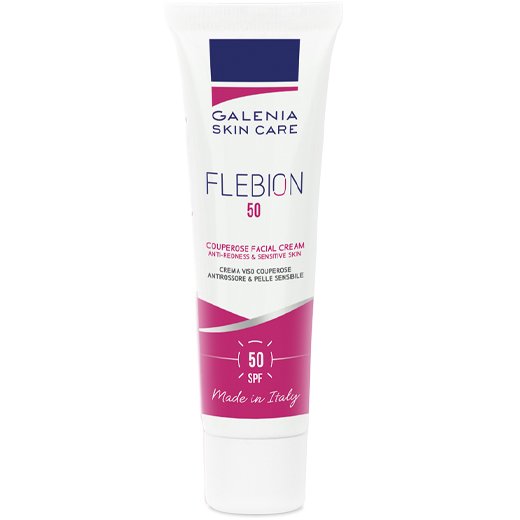 Galenia Skin Care Flebion Spf50 Anti-Redness & Sensitive Skin Cream Κρέμα Υψηλής Αντηλιακής Προστασίας για την Ροδόχρου Ακμή, την Ερυθρότητα του Προσώπου & τις Ευρυαγγείες 30ml