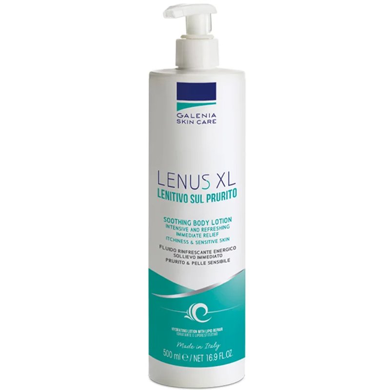 Galenia Skin Care Lenus XL Soothing Body Lotion Ενυδατικό, Καταπραϋντικό Γαλάκτωμα Σώματος για Άμεση & Μεγάλης Διάρκειας Ανακούφιση του Ερεθισμένου & Κνησμώδους Δέρματος, με Αντλία 500ml