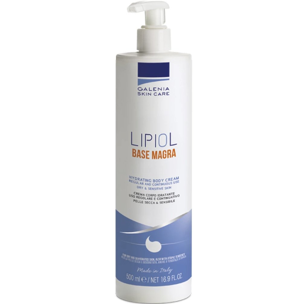 Galenia Skin Care Lipiol Base Magra Hydrating Body Cream Ενυδατική & Προστατευτική Κρέμα Σώματος για Ξηρό, Ευαίσθητο Δέρμα με Τάση Ατοπίας, με Αντλία 500ml