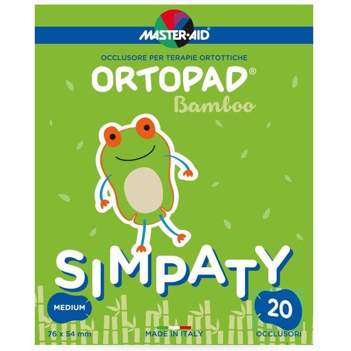 Master Aid Ortopad 20 Medium Simpaty Οφθαλμικά Αυτοκόλλητα Για Στραβισμό (2 έως 4 ετών)