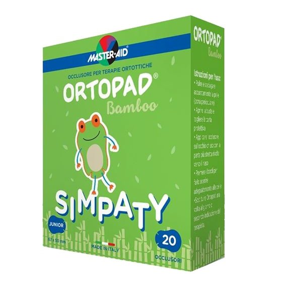 Master aid Ortopad Junior Simpaty Οφθαλμικά Αυτοκόλλητα Για Στραβισμό (έως 2 ετών) 20 Τεμάχια