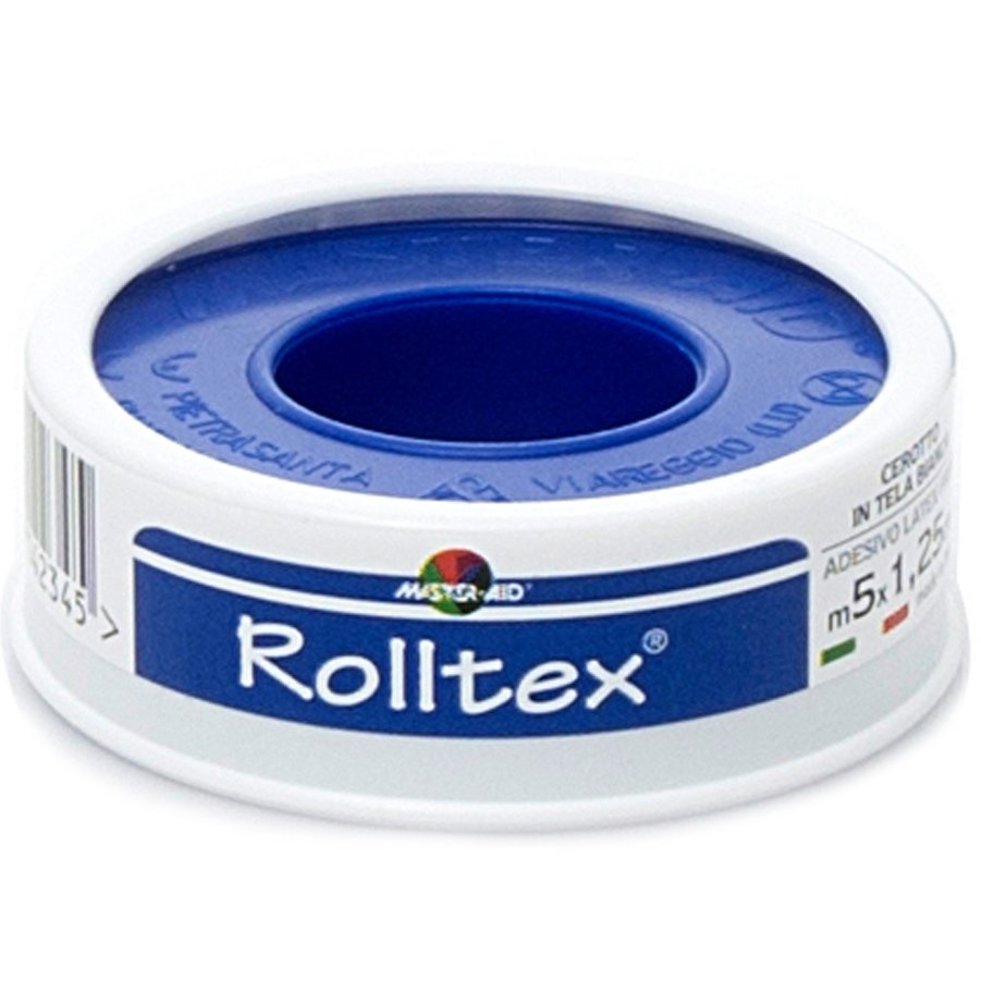 Master Aid Roll Tex Αυτοκόλλητο Επιδεσμικό Ρολό σε Λευκό Χρώμα 1 Τεμάχιο – 5m X 1.25cm