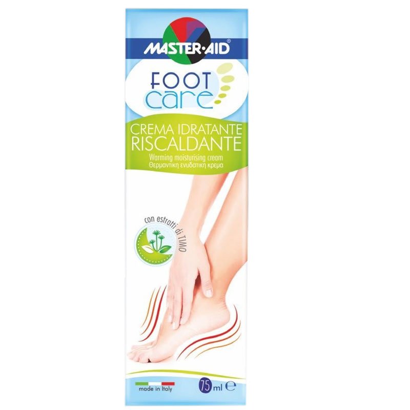Master Aid Crema Idratante Riscaldante Θερμαντική Ενυδατική Κρέμα Ποδιών 75ml