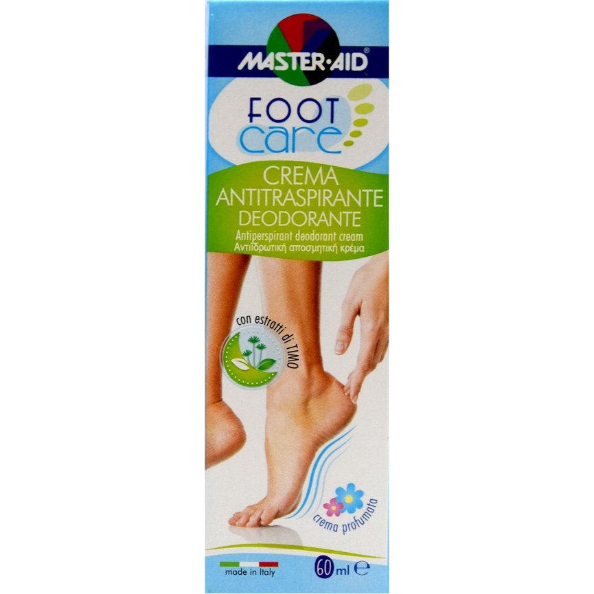 Master Aid Foot Care Αντιϊδρωτική Αποσμητική Κρέμα 60ml