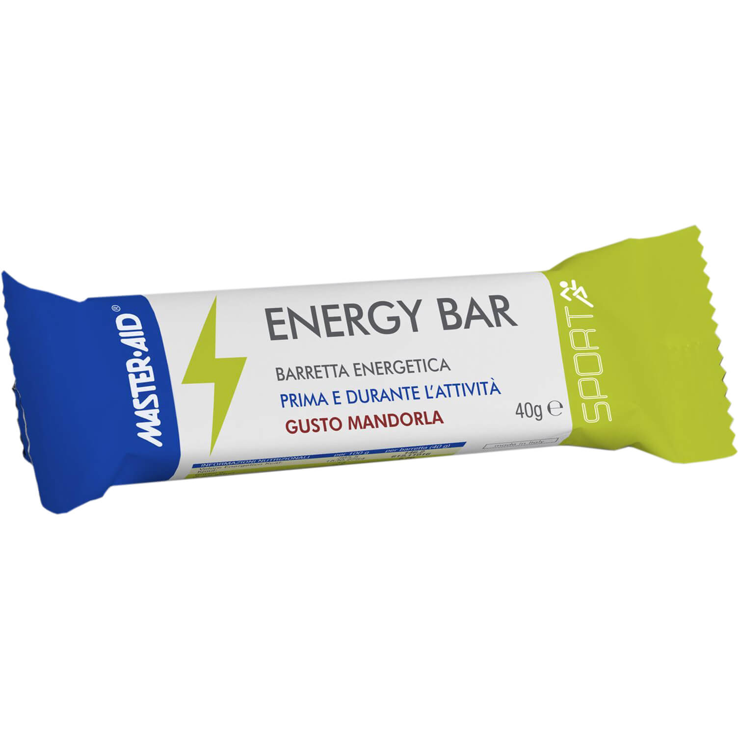 Master Aid Energy Bar Gusto Madrola Μπάρα Ενέργειας με Γεύση Αμυγδάλου 40gr
