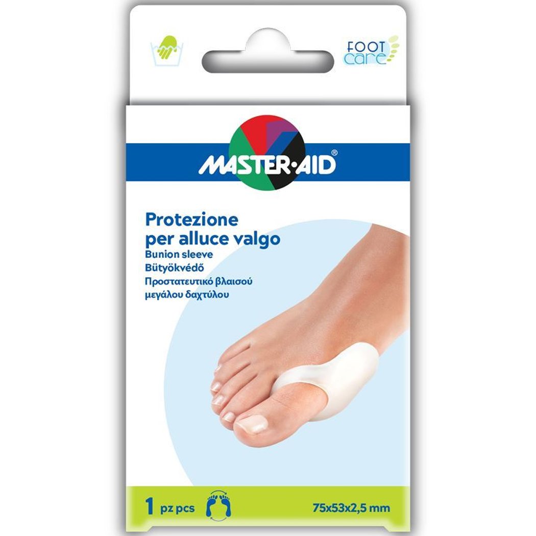 Master Aid Foot Care Προστατευτικό Βλαισού Μεγάλου Δαχτύλου 75x53x2,5 mm 1 Τεμάχιο