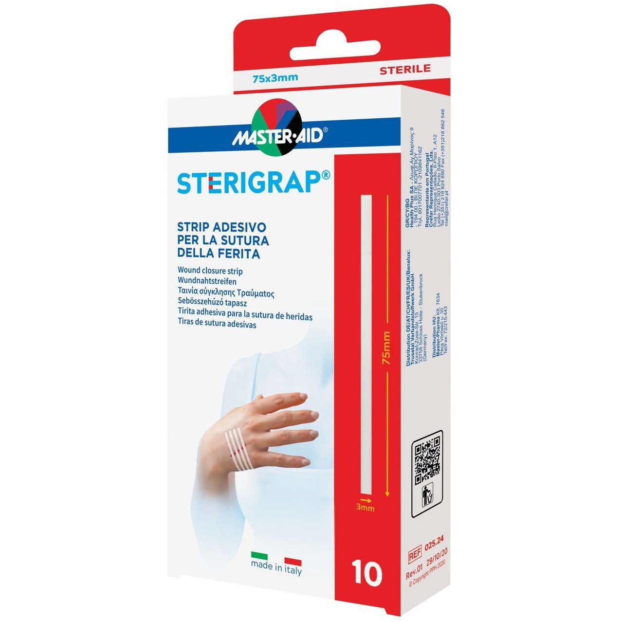 Master-Aid Sterigrap Ταινία Σύγκλισης Τραύματος 32x8mm, 10 Τεμάχια