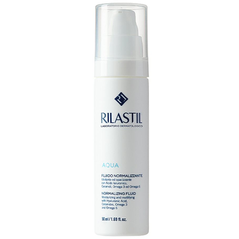 Rilastil Aqua Normalizing Fluid Εξισορροπητικό Κρεμογαλάκτωμα Προσώπου για Ενυδάτωση & Ματ Αποτέλεσμα 50ml