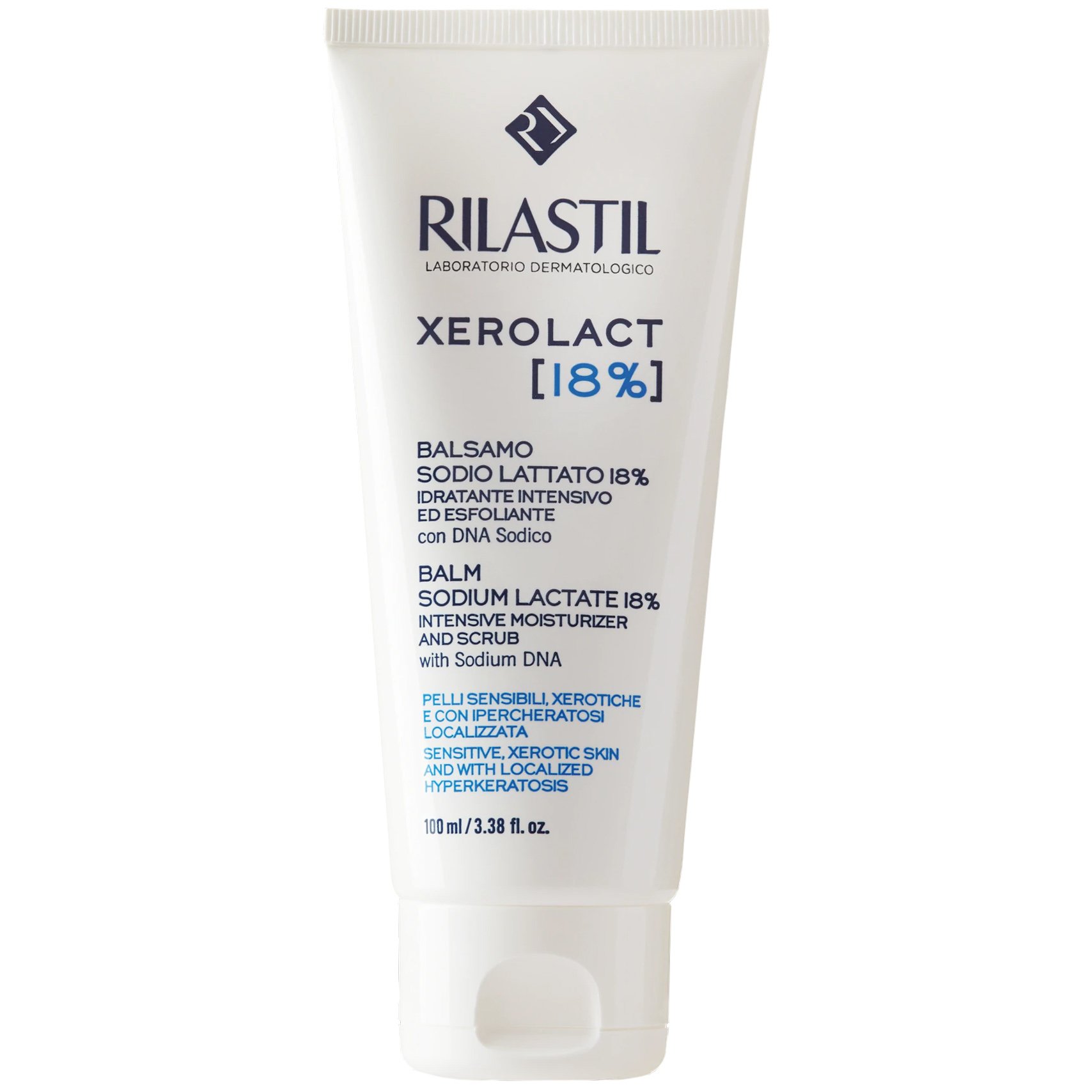 Rilastil Xerolact Balm Sodium Lactate 18% Βάλσαμο Σώματος για Εντατική Ενυδάτωση & Απολέπιση 100ml