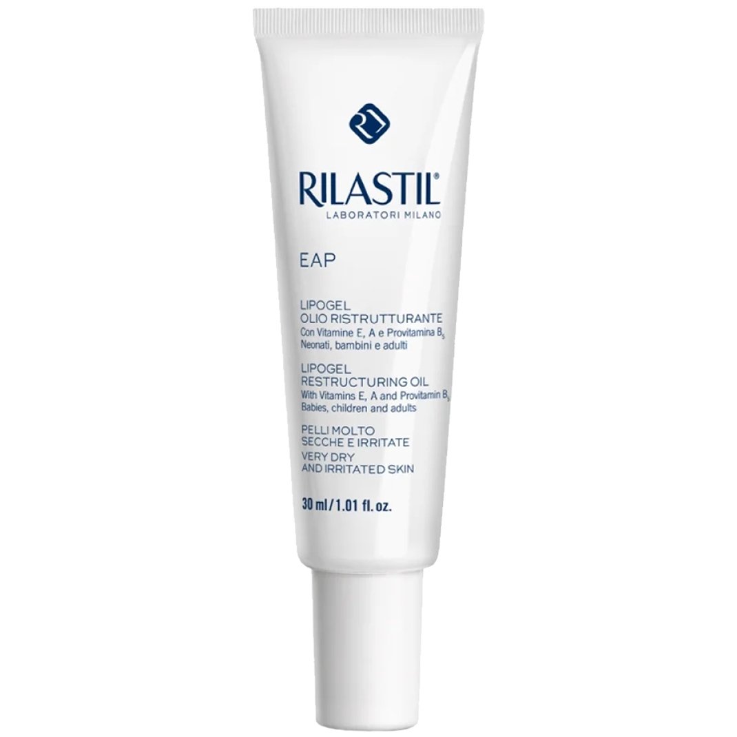 Rilastil EAP Lipogel Restructuring Body Oil Λάδι Ανάπλασης σε Μορφή Gel για Ξηρές Επιδερμίδες με Ερυθρότητα, Τοπικούς Ερεθισμούς & Σκασίματα 30ml