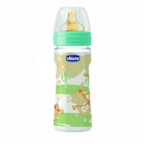 Chicco Mπιμπερό Well Being 0 BPA 250ml “Romantic”, Θηλή Καουτσούκ