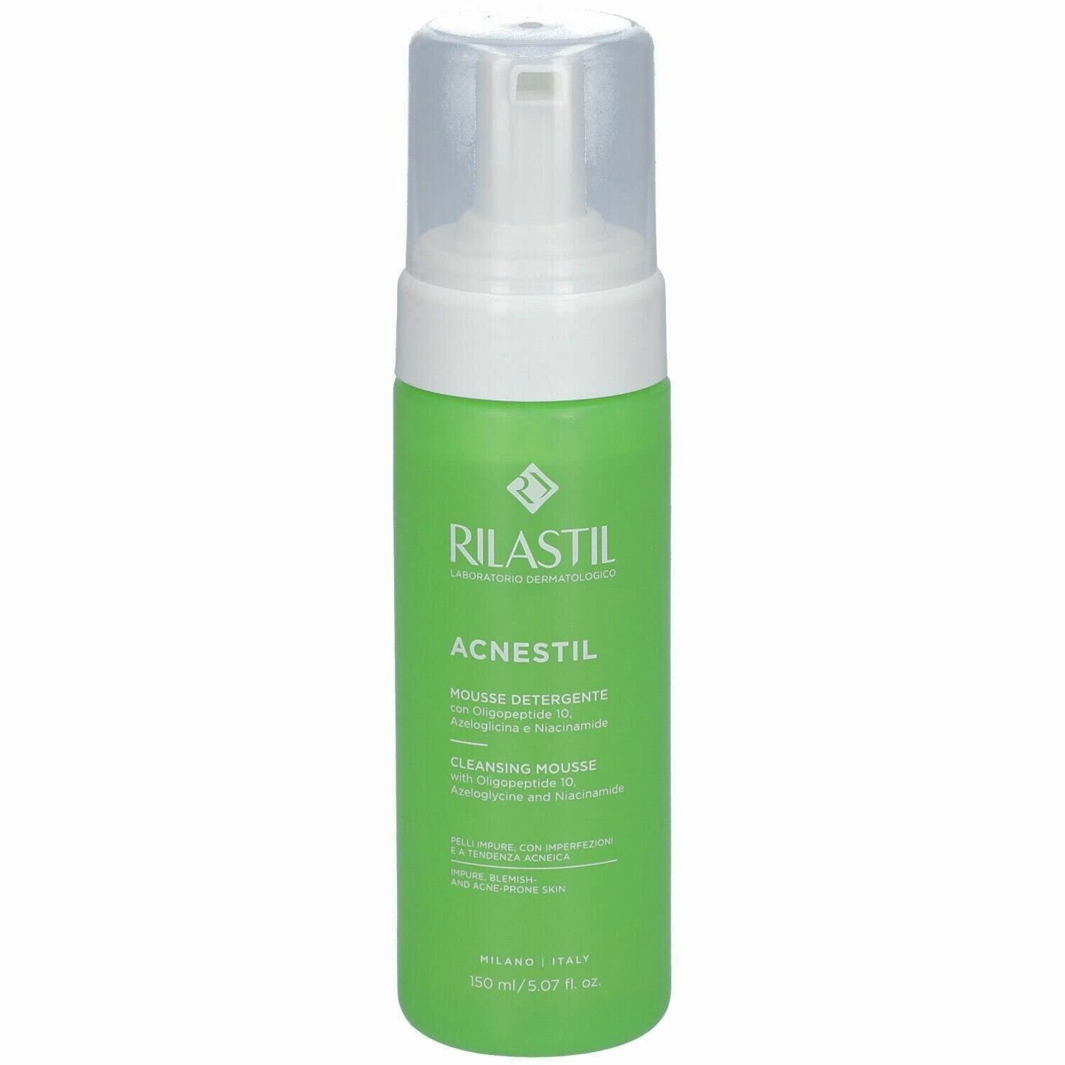 Rilastil Acnestil Cleansing Mousse Αφρός Καθαρισμού που Απομακρύνει τους Ρύπους, για Λιπαρή, Μικτή Επιδερμίδα με Ατέλειες & Τάση Ακμής 150ml