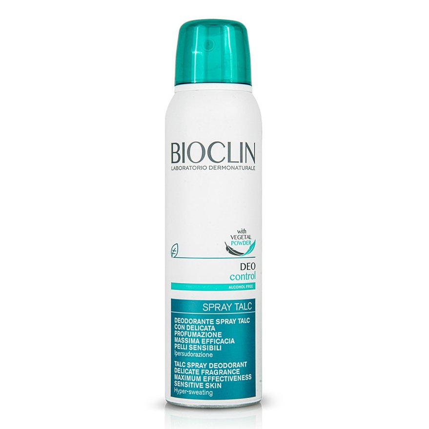 Bioclin Deo Control Spray Talc Αποσμητικό Spray με Διακριτικό Άρωμα, Ιδανικό για να Αντιμετωπίζει την Υπεριδρωσία 100ml