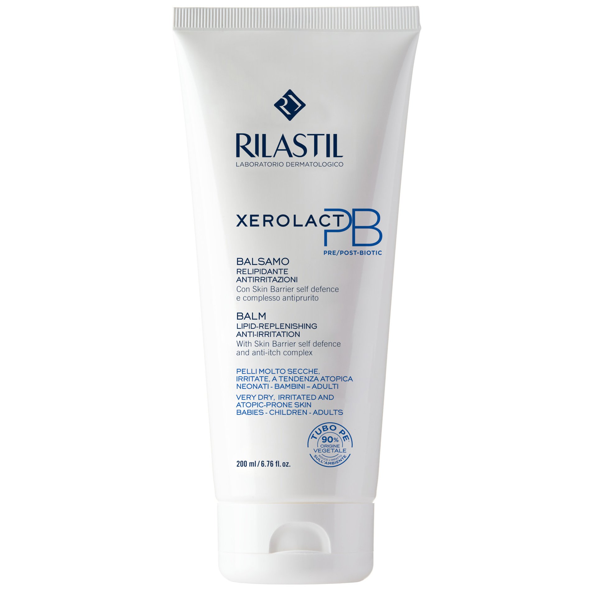Rilastil Xerolact PB Lipid Replenishing Anti-Irritation Balm Βάλσαμο Προσώπου Σώματος για Αναπλήρωση Λιπιδίων & Δράση Ενάντια στους Ερεθισμούς 200ml