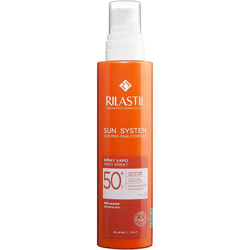 Rilastil Sun System Spf50+ Vapo Spray Αντηλιακό Γαλάκτωμα Σώματος Πολύ Υψηλής Προστασίας με Ανάλαφρη Υφή σε Spray για Εύκολη & Γρήγορη Εφαρμογή 200ml