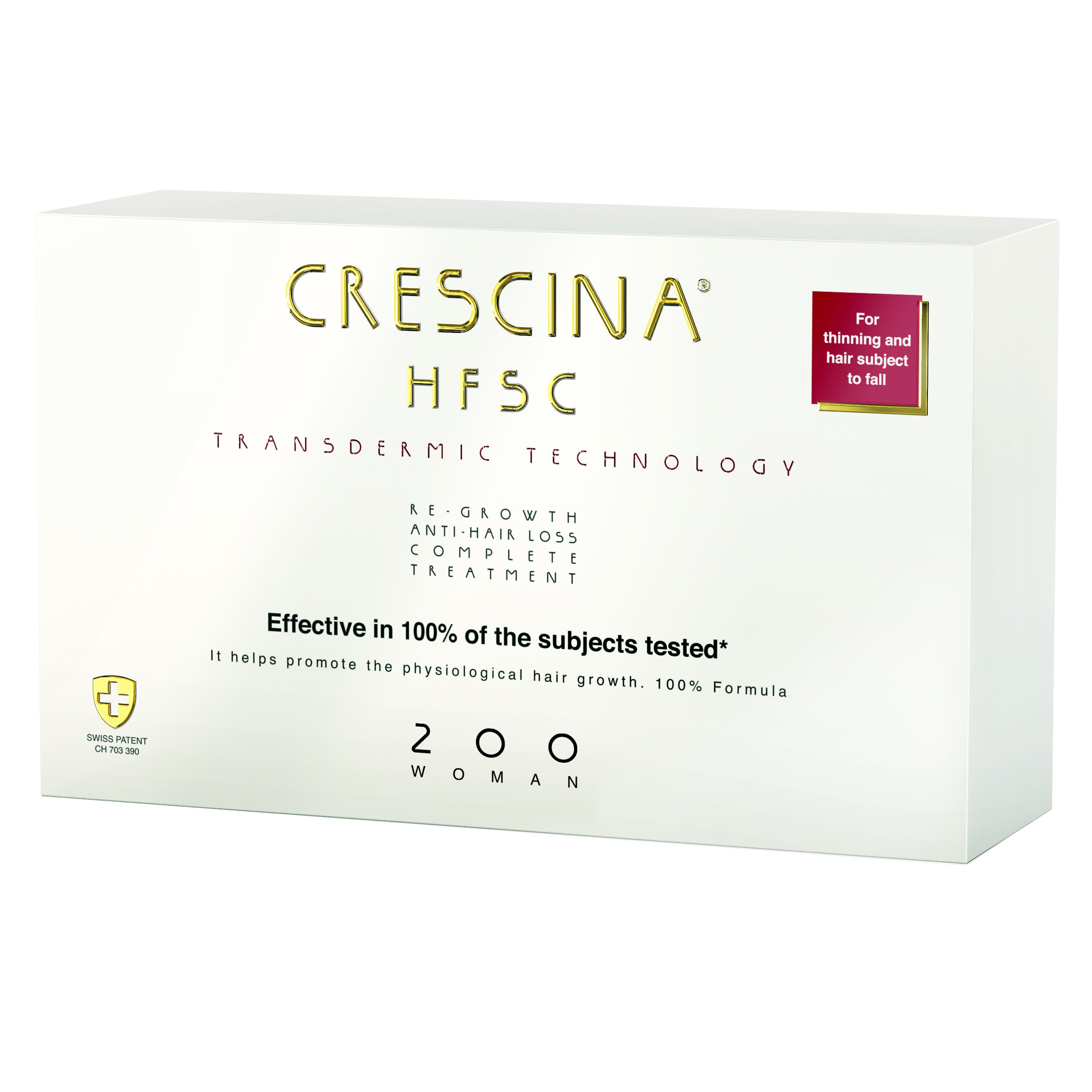 Crescina Crescina Transdermic Complete Woman Ολοκληρωμένη Γυναικεία Θεραπεία για τα Αρχικά Στάδια Αραίωσης & Τριχόπτωσης 20 Τεμάχια (10+10 x 3.5ml) - 200