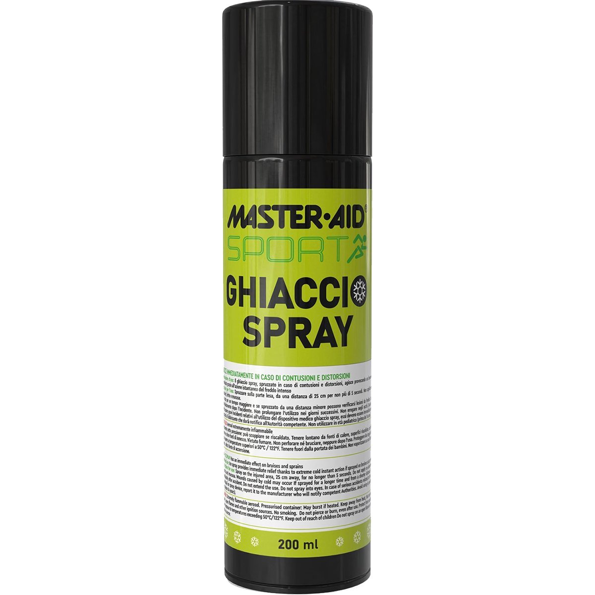 Master Aid Sport Ice Spray Ψυκτικό Spray Πάγου για Άμεση Εφαρμογή στους Εξωτερικούς Τραυματισμούς, όπως Μώλωπες & Διαστρέμματα 200ml
