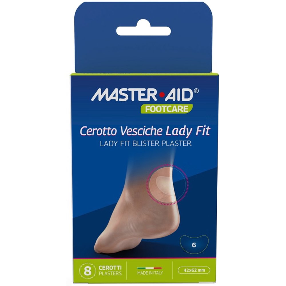 Master Aid Footcare Ladyfit Blister Plaster Υδροκολλοειδές Επίθεμα για Φουσκάλες 6 Τεμάχια