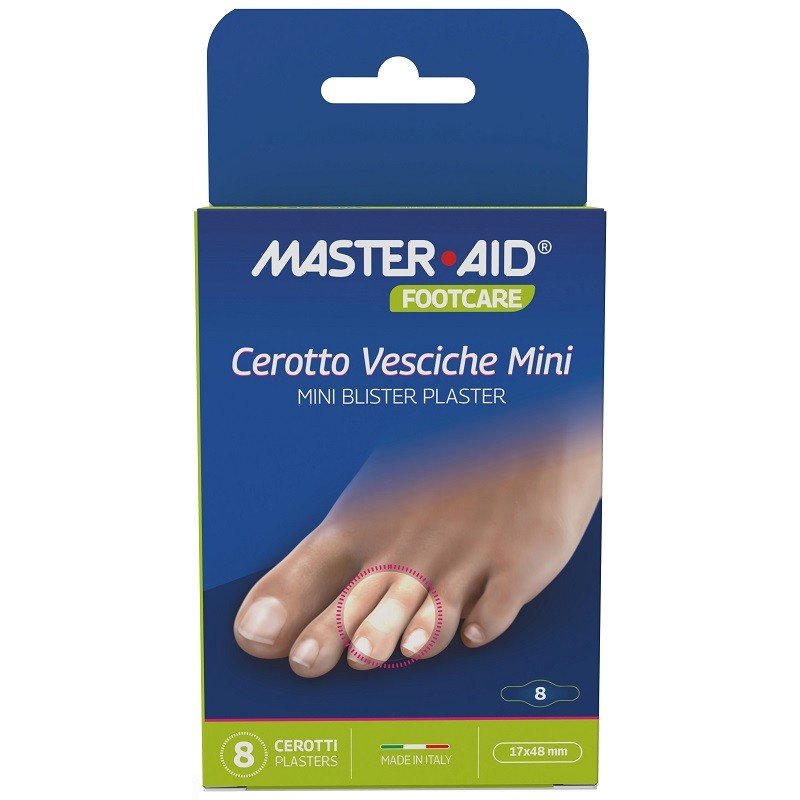 Master Aid Footcare Mini Blister Plaster Υδροκολλοειδές Επίθεμα για Φουσκάλες 8 Τεμάχια
