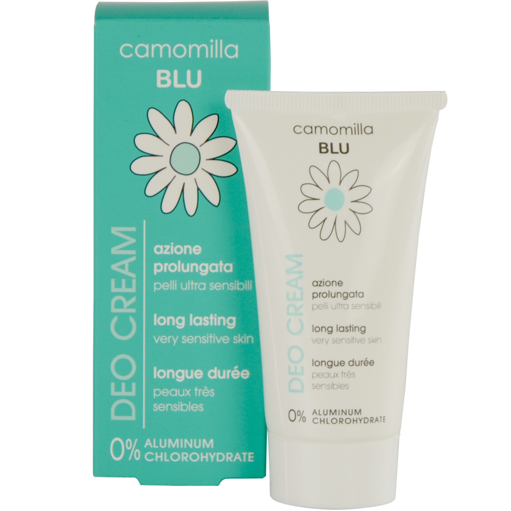 Camomilla Blu Camomilla Blu Deodorant Cream Αποτελεσματική Κρέμα Μακράς Διάρκειας για Πολύ Ευαίσθητες Επιδερμίδες 50ml
