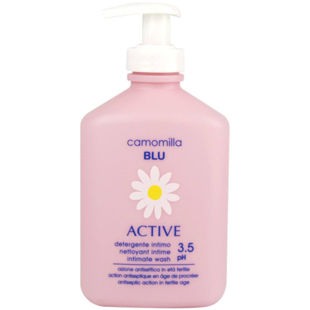 Camomilla Blu Camomilla Blu Active Intimate Wash Απάλη Λοσιόν που Προάγει την Κολπική Ισορροπία της Ευαίσθητης Περιοχής με Αντλία​​​​​​​ 300ml