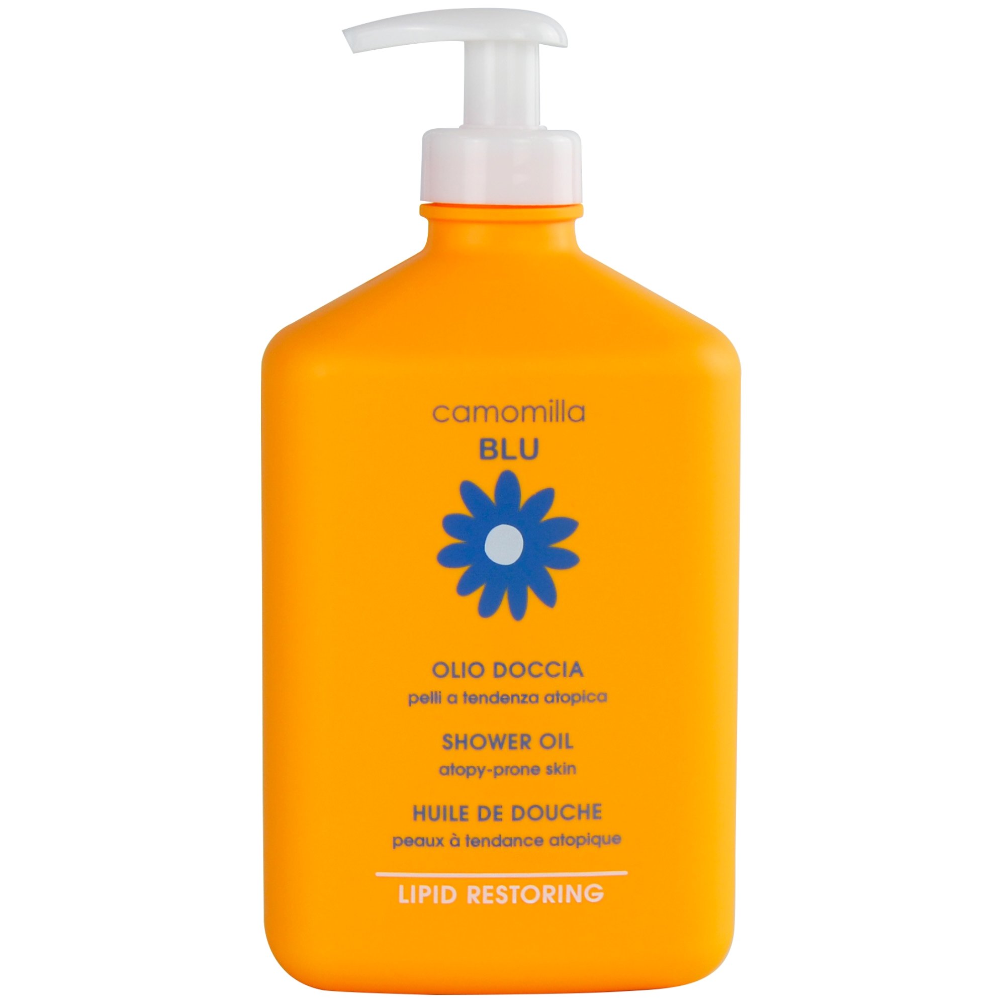 Camomilla Blu Camomilla Blu Lipid Restoring Shower Oil Λάδι Καθαρισμού Σώματος για Ευαίσθητο, Ευερέθιστο & Ατοπικό Δέρμα με Αντλία 500ml